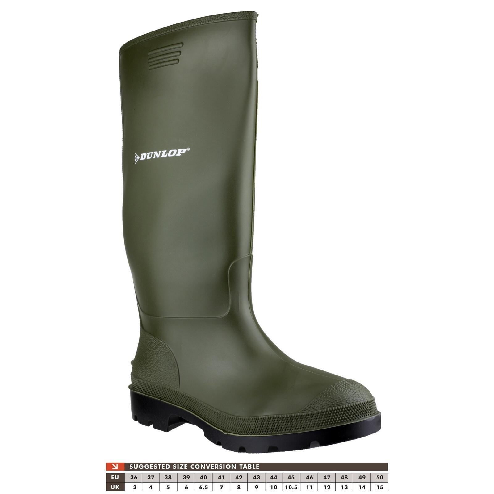 Pricemastor PVC Welly / Mens Wellington Boots (Green) 3/4