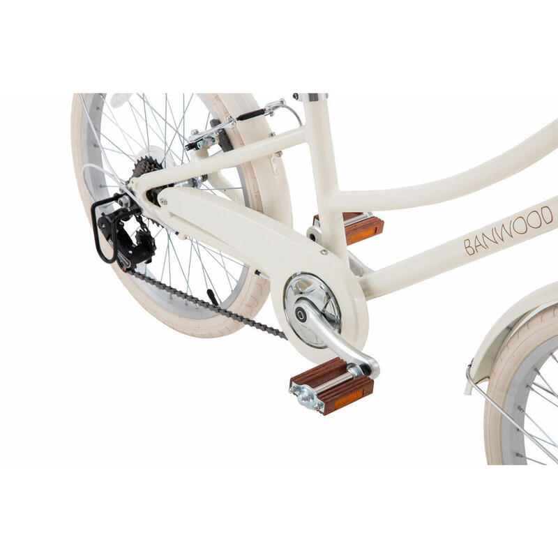 Bicicletă pentru copii 20" clasică vintage crem copil