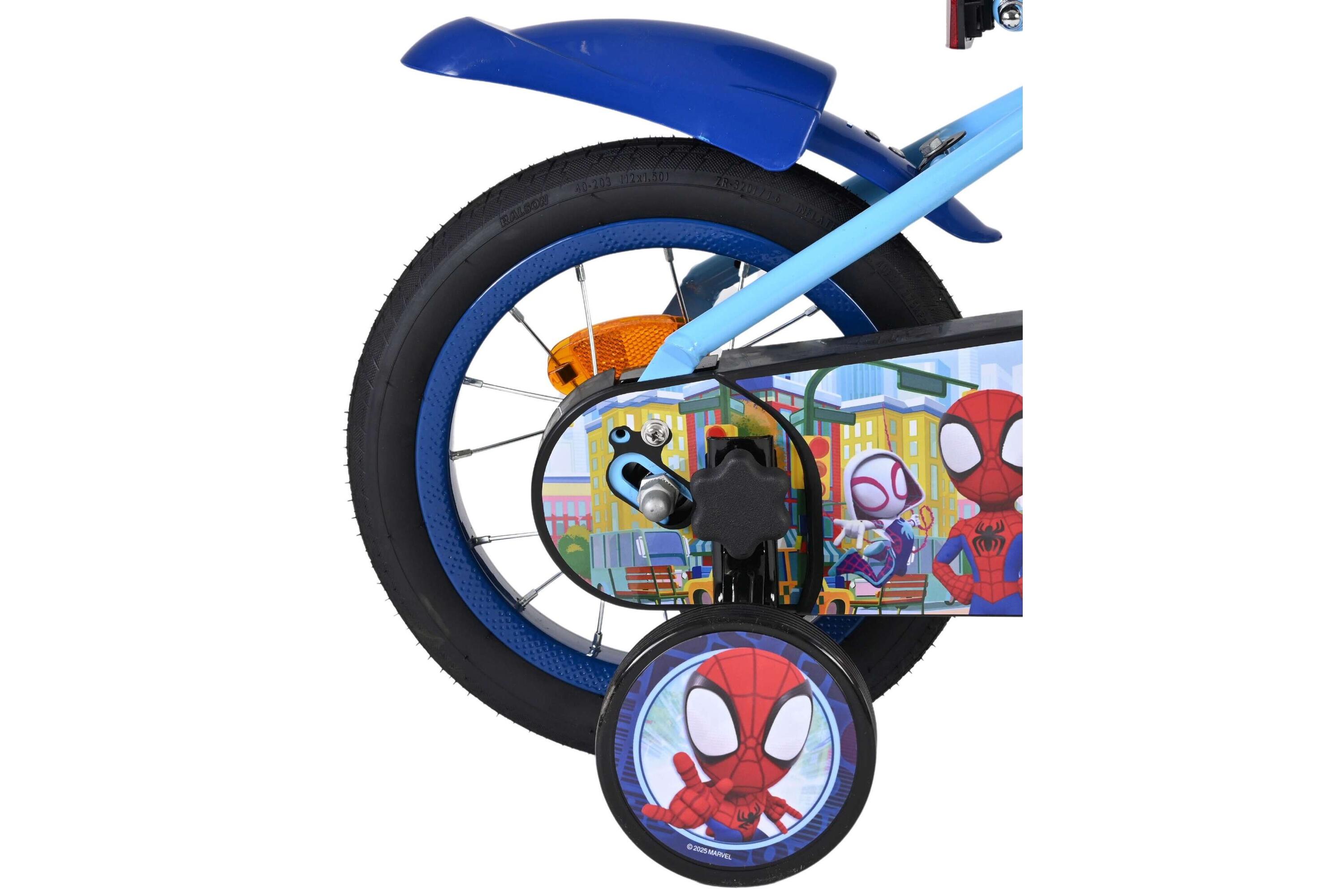 Spidey 12 Zoll Kinderfahrrad blau – offizielle Marvel-Lizenz 3/7