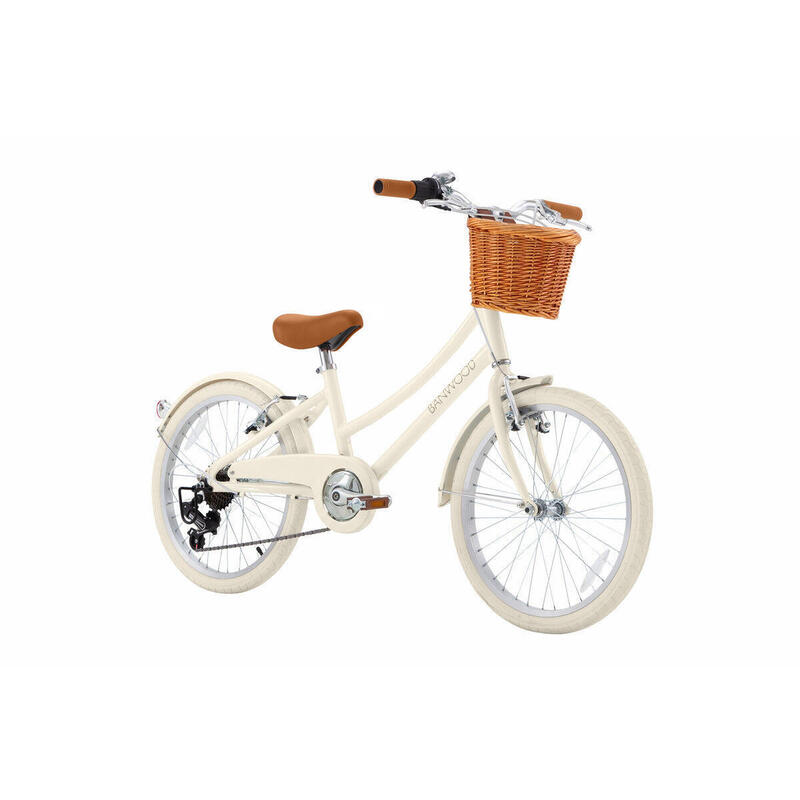 Bicicletă pentru copii 20" clasică vintage crem copil