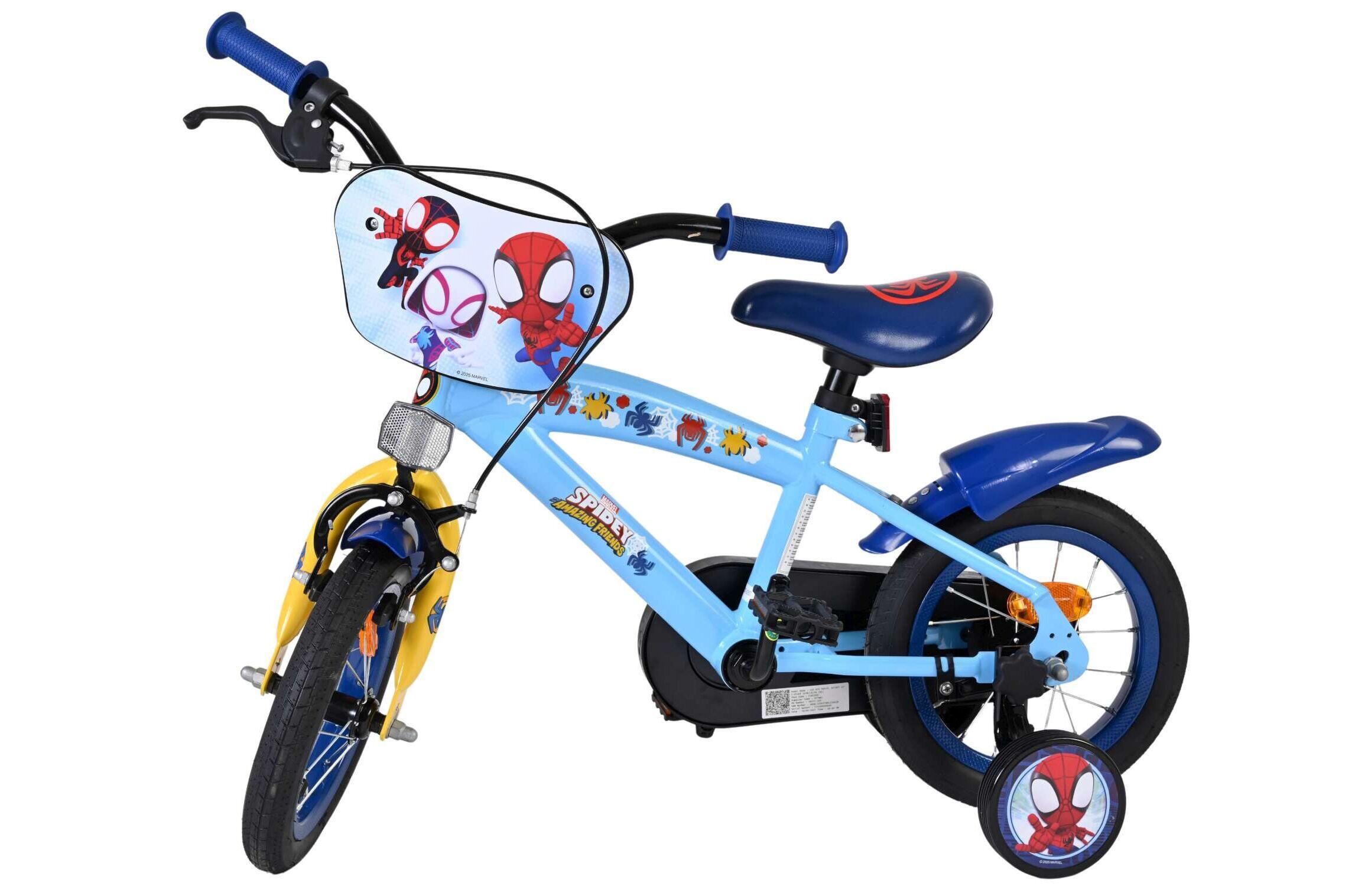 Spidey 12 Zoll Kinderfahrrad blau – offizielle Marvel-Lizenz 2/7