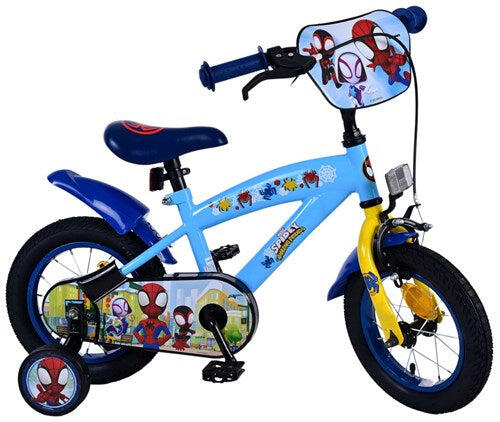 Spidey 12 Zoll Kinderfahrrad blau – offizielle Marvel-Lizenz