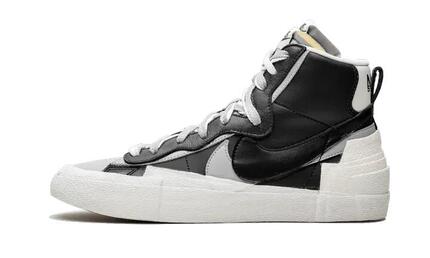 Blazer Mid Sacai Black Grey - Taille : 41 EU