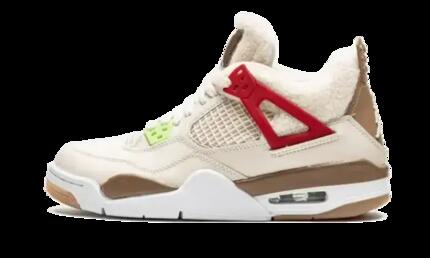 Zapatillas - baloncesto - unisex - retro - Air Jordan 4 - blanco perla/rojo