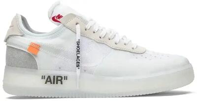 Schoenen - lifestyle - unisex - air force 1 low off-white - laag model, wit/sail