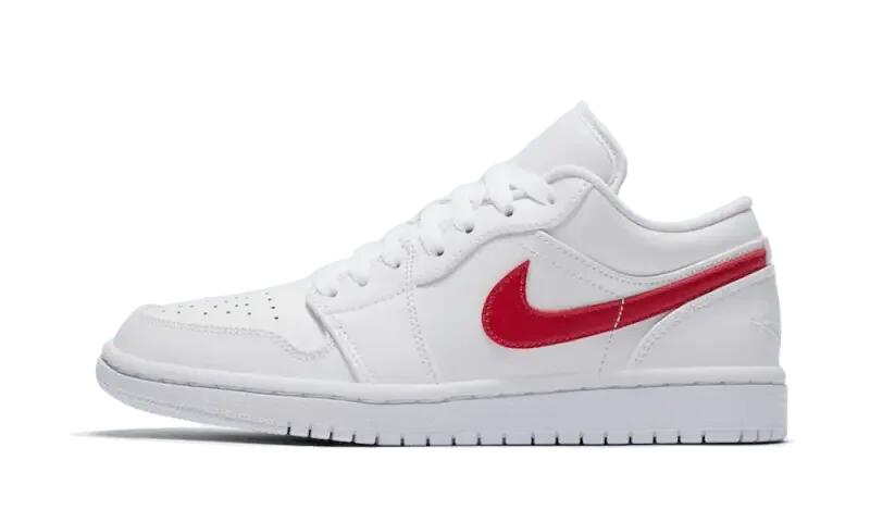 Air Jordan 1 Low White University Red (W) 1/3