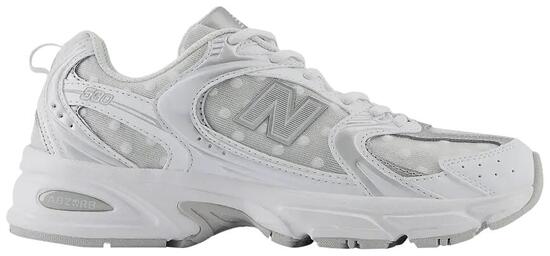 New Balance 530 Silver Metallic Polka Dots