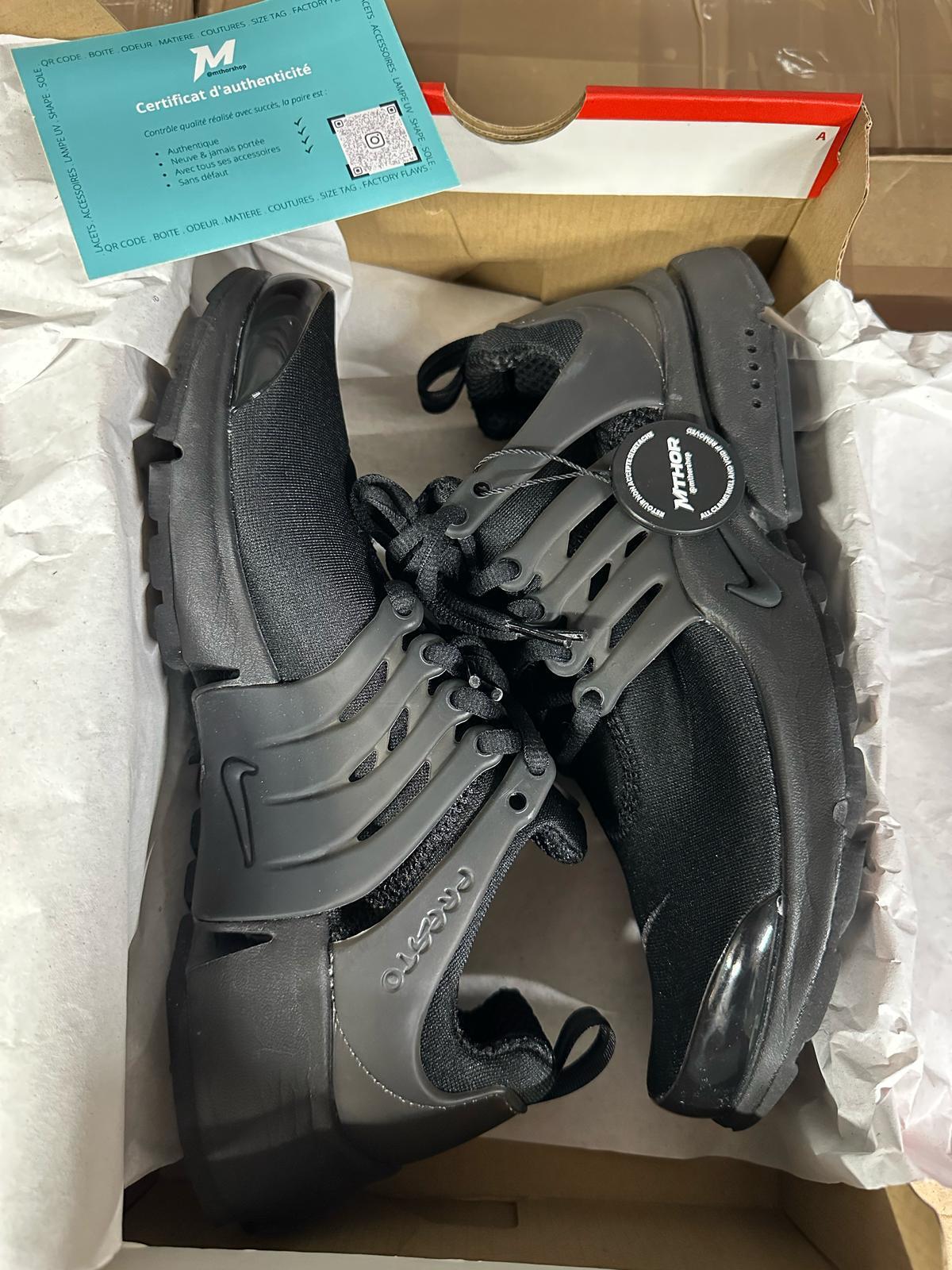 Nike Air Presto Triple Black Shiny Toe 2/6