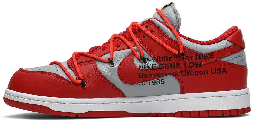 Nike Dunk Low Off-White University Red 2/5
