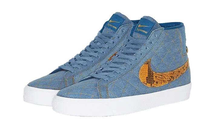 Nike SB Blazer Supreme Industrial Blue 2/2