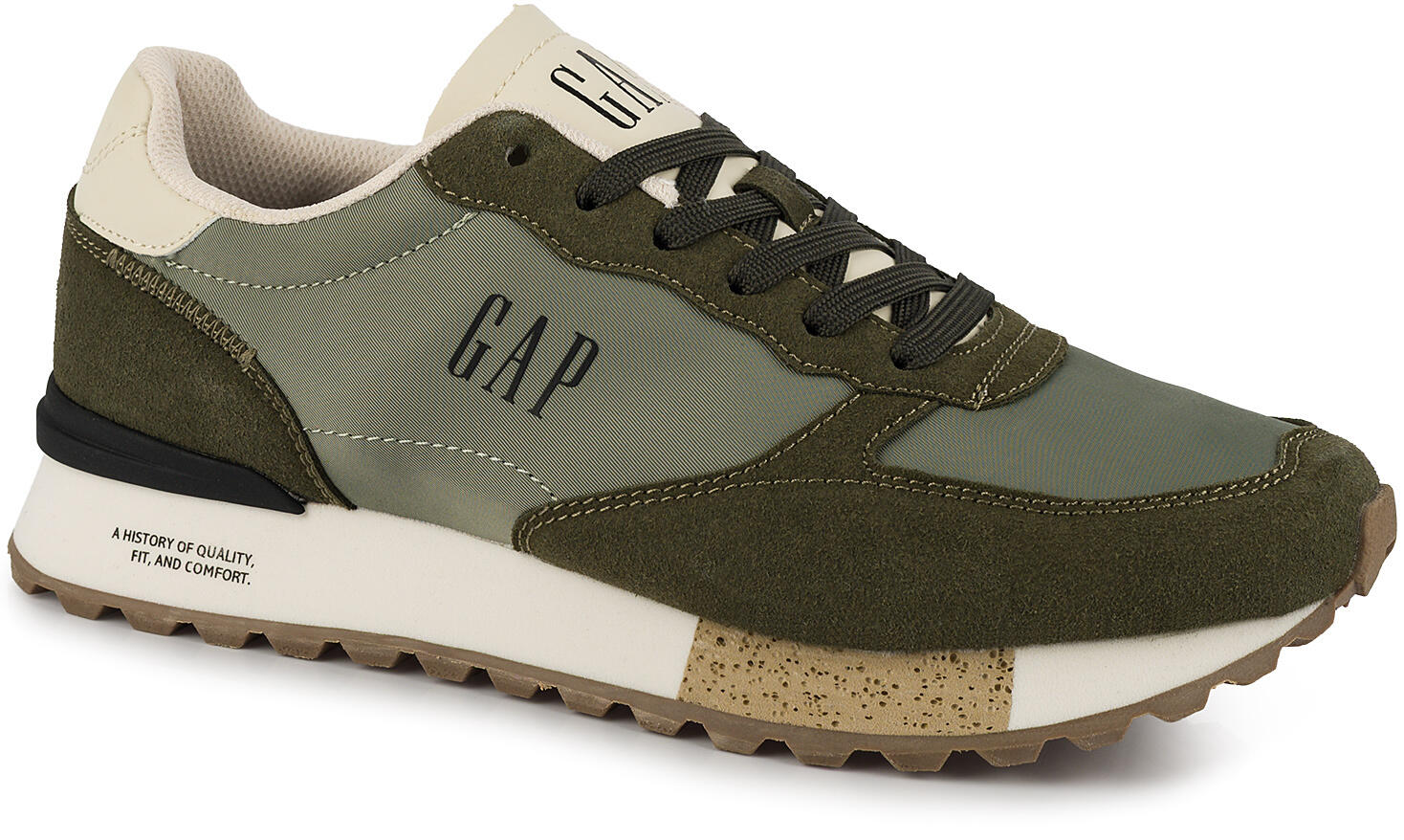 Męskie buty sneakersy sportowe zielone khaki oliwkowe GAP OSAKA 2/7