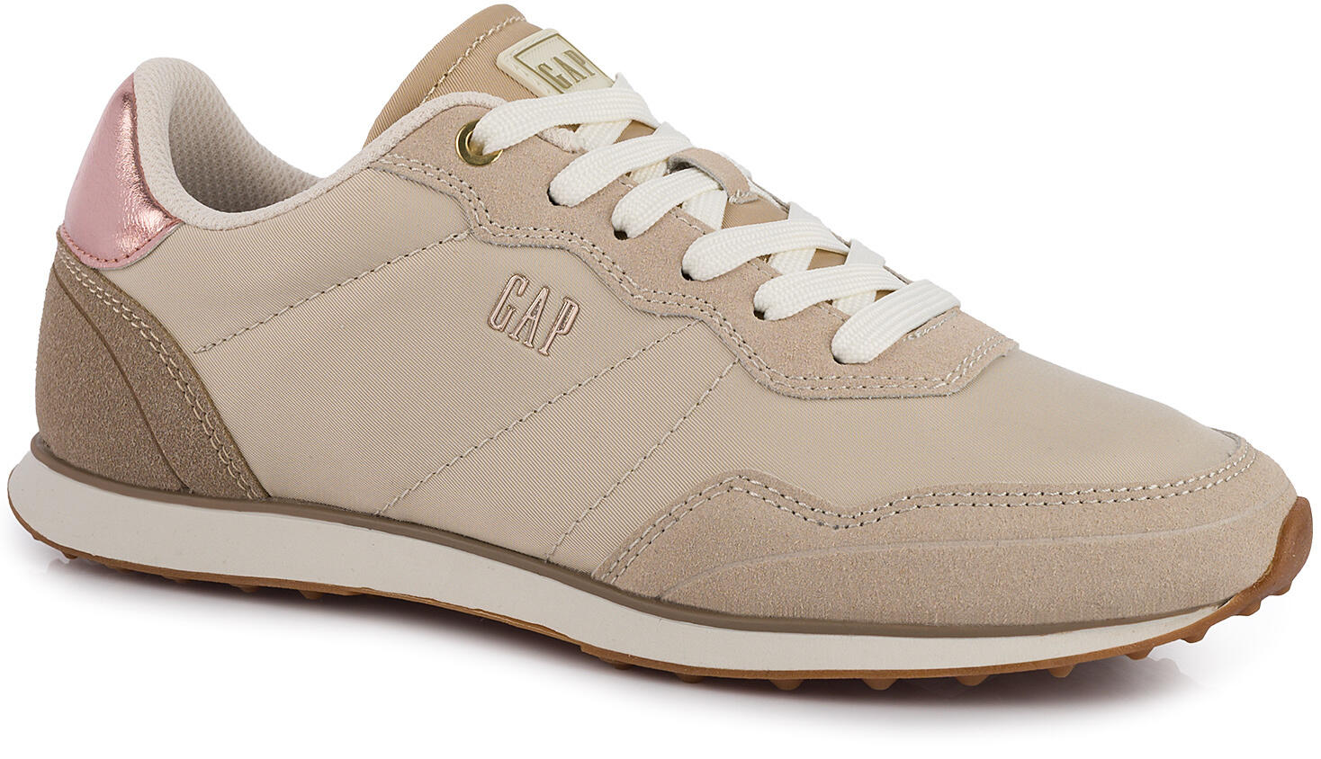 Damskie buty sneakersy sportowe eleganckie beżowe GAP OPTIMA NYX 2/7