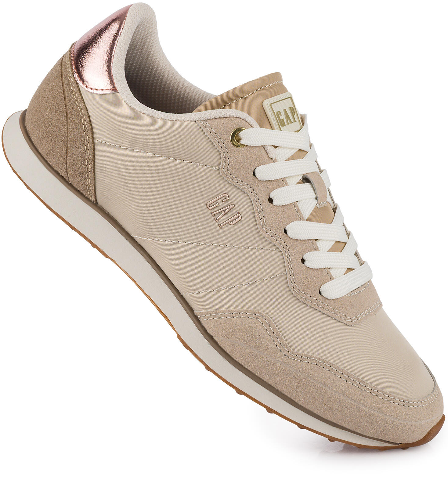 Damskie buty sneakersy sportowe eleganckie beżowe GAP OPTIMA NYX