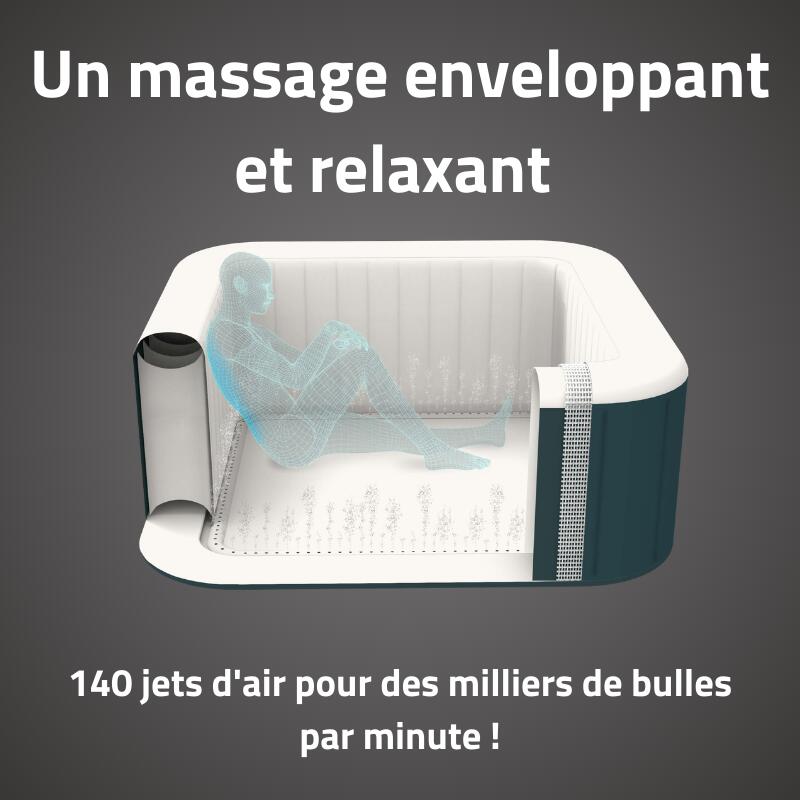 Bestway Spa gonflable carré Lay-Z-Spa Ibiza AirJet EnergySense 4-6 personnes 7/7