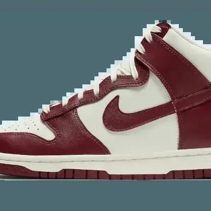 Unisex - Lifestyle - Shoes - High-top, Retro Style - Dunk High - Sail/Team Red