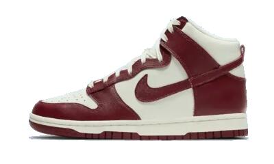 Schoenen - lifestyle - unisex - dunk high - hoge sneaker - sail/team red