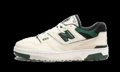 Schoenen - vrije tijd - heren - 550 - lage leren sneakers - sea salt/pine green