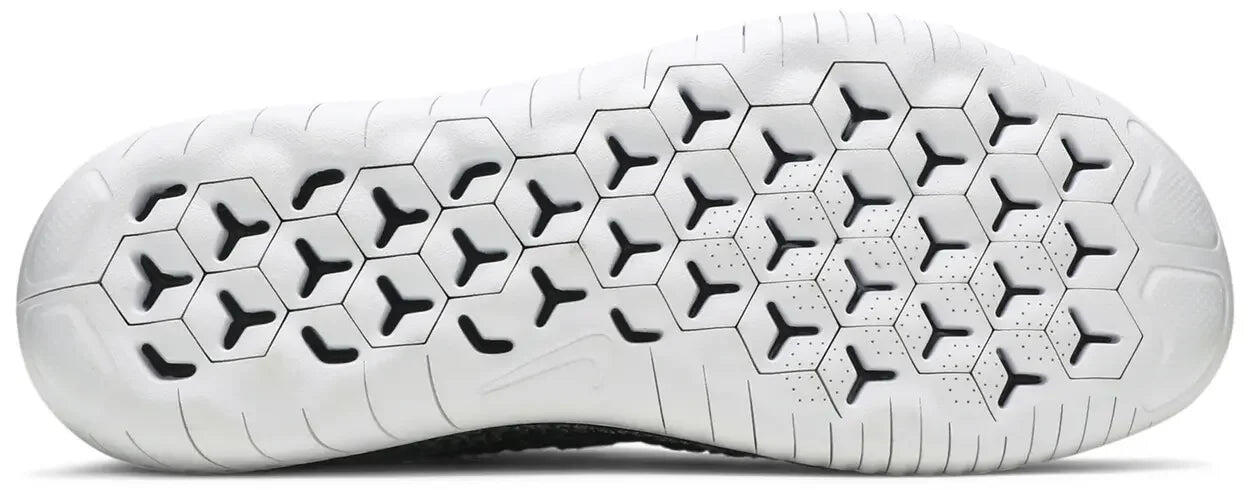 Nike Free RN Flyknit 2018 Black White Ombre 3/5