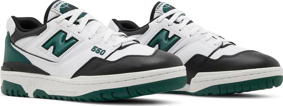 New Balance 550 White Green Black 6/6