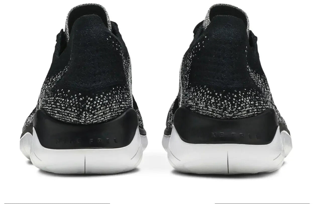 Nike Free RN Flyknit 2018 Black White Ombre 4/5