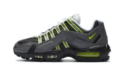 Schoenen - hardlopen - unisex - air max 95 ndstrkt - zwart/neongeel/middelgrijs