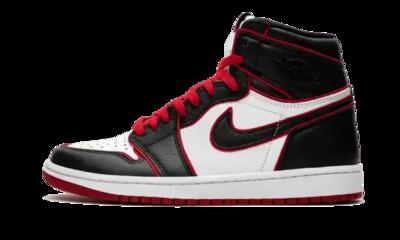 Schoenen - casual - heren - air jordan 1 bloodline - zwart/rood