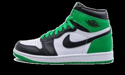 Schoenen - basketbal - air jordan 1 - hoge - zwart/groen/wit