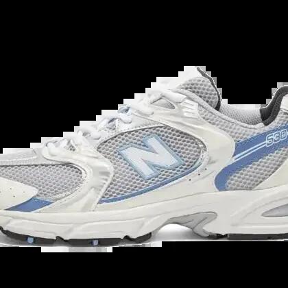 Unisex - Running - Shoes - Retro style, leather upper - MR530 - Steel Blue.