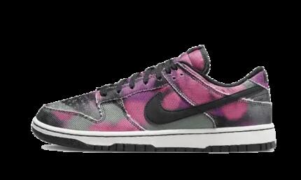 Zapatillas lifestyle - estampadas Dunk Low - negro/blanco/rojo