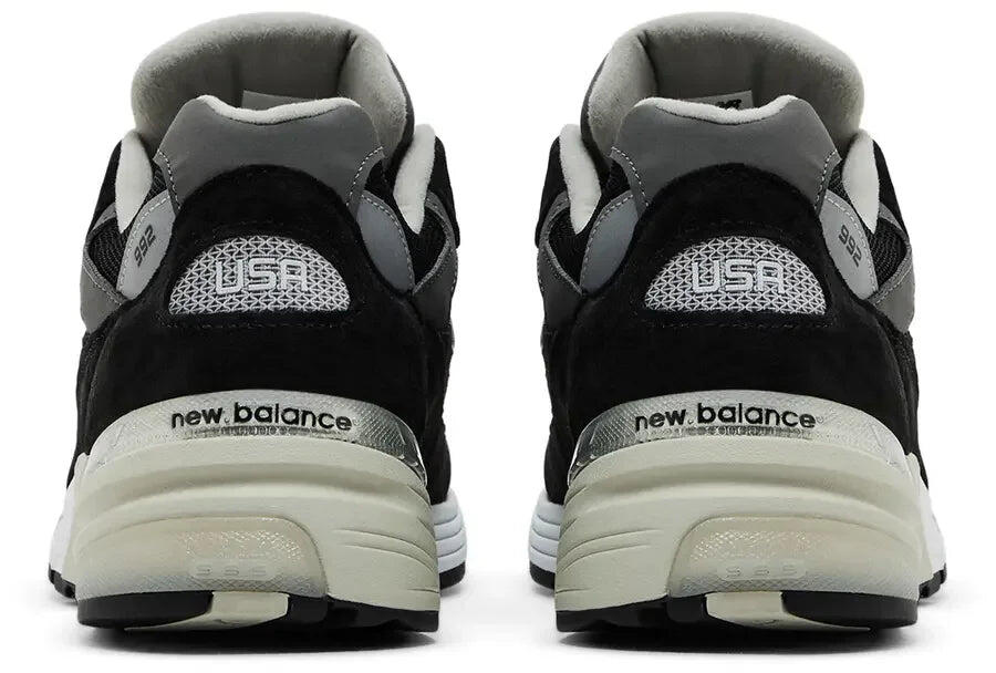 New Balance 992 MiUSA Black Grey 4/5