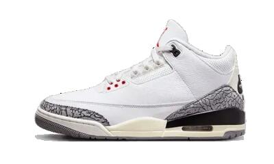 Schoenen - basketbal - heren - air jordan 3 retro - wit/cement