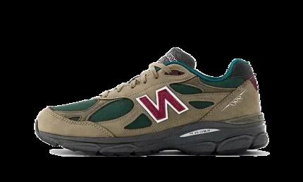 Zapatillas - Running - 990 V3 - verde oliva/púrpura