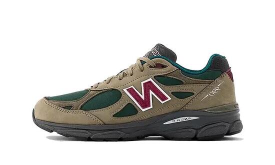 Zapatillas - Running - 990 V3 - verde oliva/púrpura