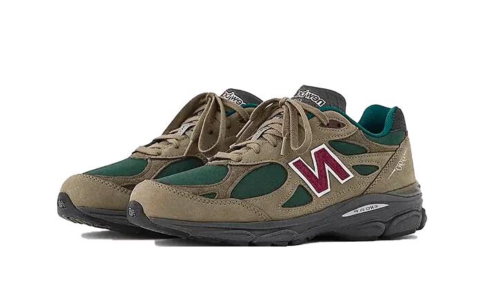 New Balance 990 V3 Made in USA Green Olive 2/3