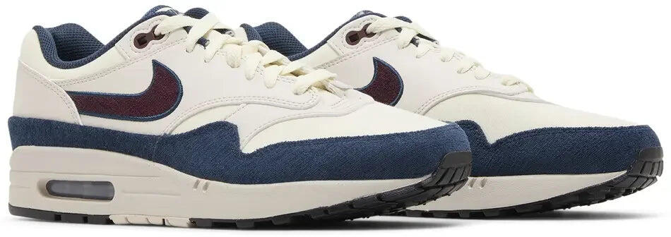 Nike Air Max 1 Coconut Milk Burgundy Crush Navy 5/5