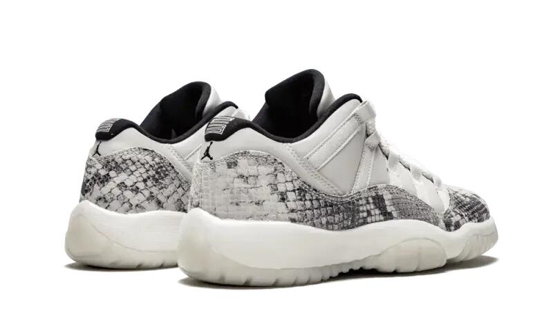 Air Jordan 11 Low Snakeskin Light Bone 3/4