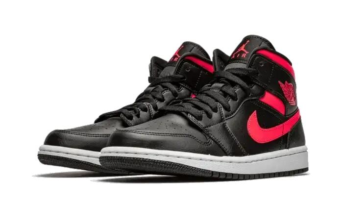 Air Jordan 1 Mid Black Siren Red (W) 2/4