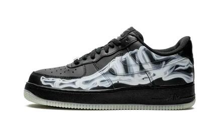 Nike Air Force 1 Low Black Skeleton Halloween 2019