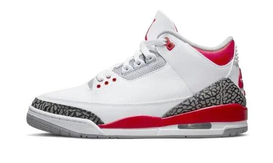 Zapatillas - Jordan 3 Fire Red - Blanco/Rojo/Gris/Negro