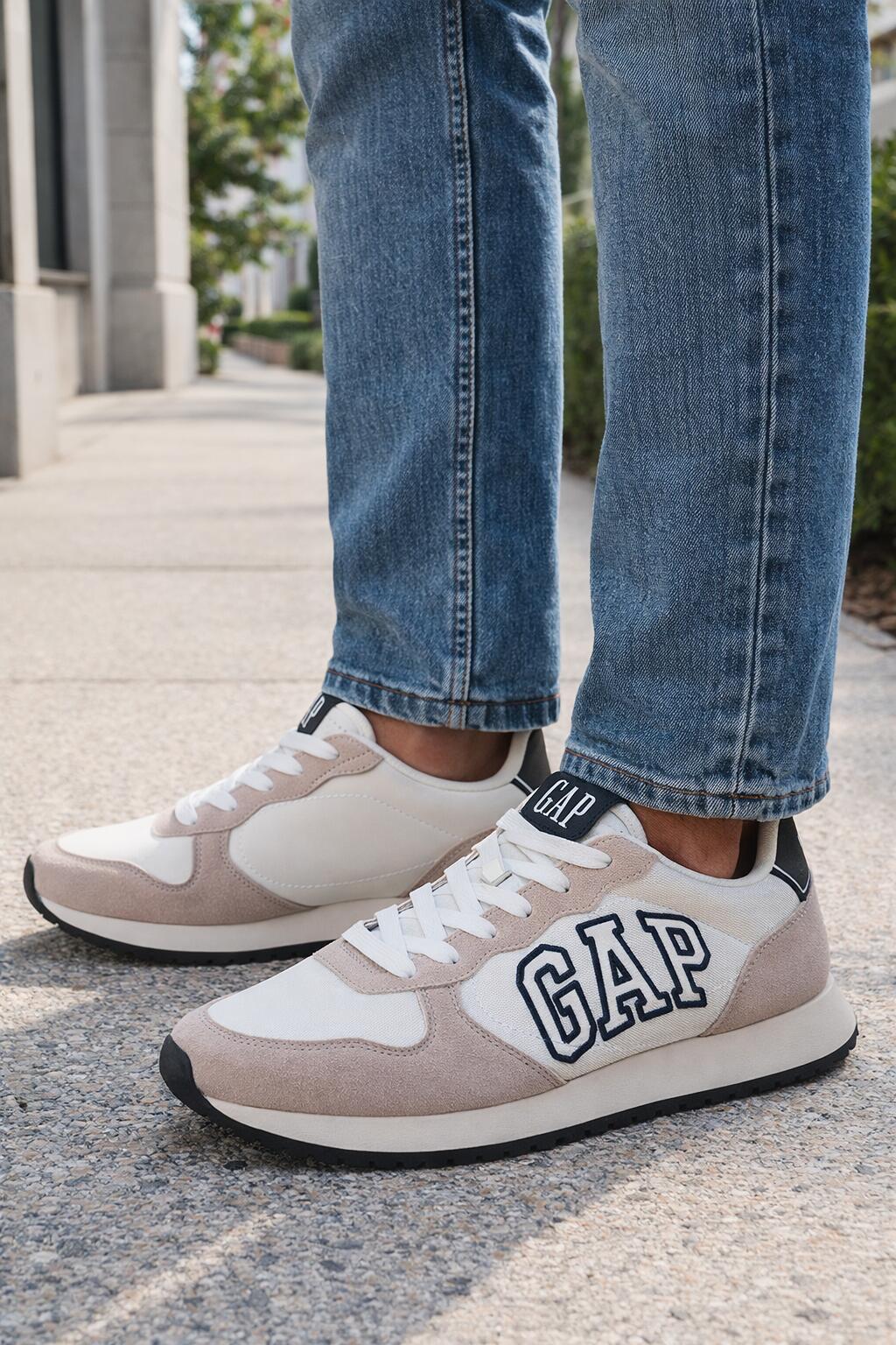 Męskie buty sneakersy sportowe białe GAP NASHVILLE ARCH LOGO 5/7