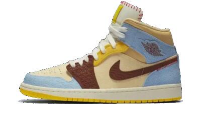 Schoenen - basketbal - air jordan 1 mid fearless - pale vanilla