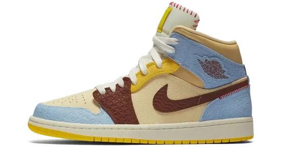 Air Jordan 1 Mid Fearless Maison Château Rouge