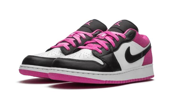 Air Jordan 1 Low Black Active Fuchsia 2/4