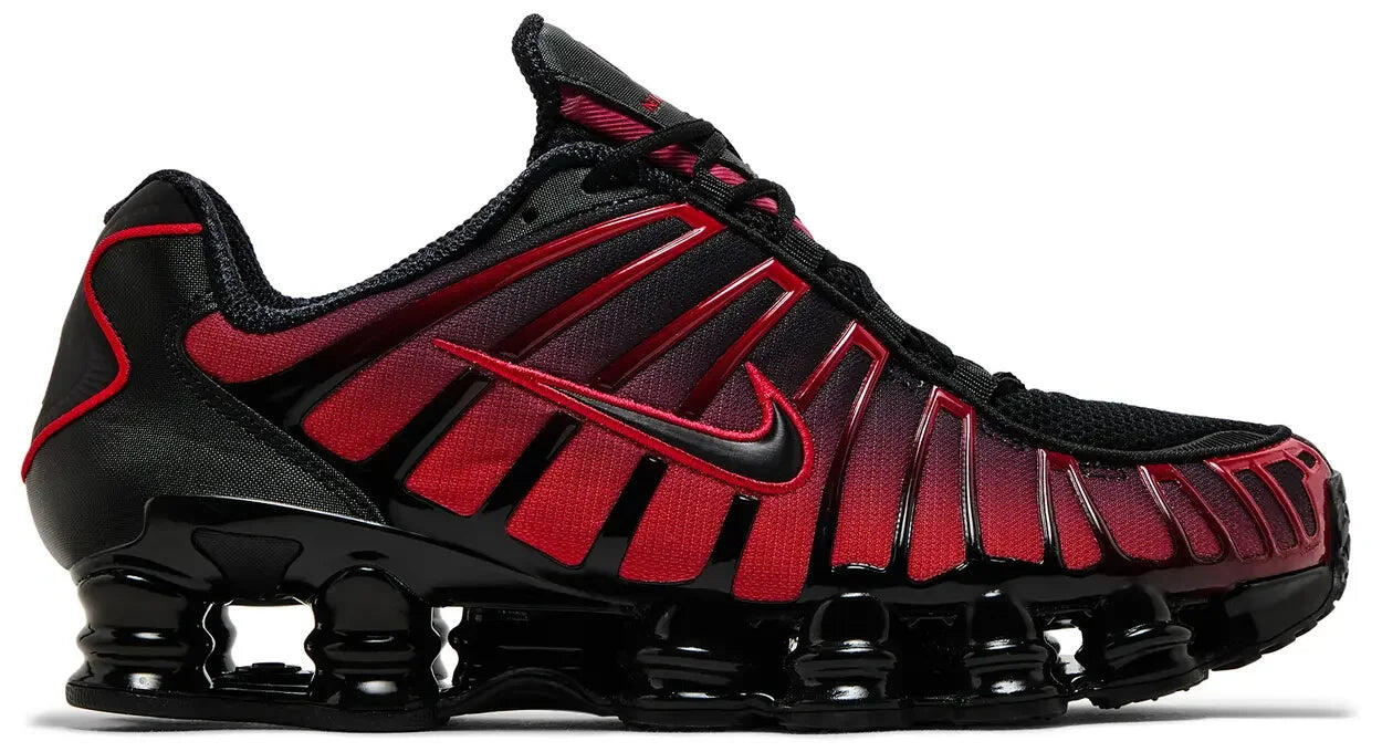 Nike Shox TL Black University Red Gradient 2/5