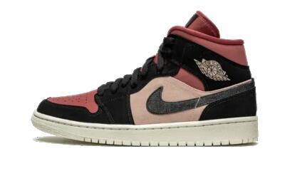 Schoenen - mid-top leer - jordan 1 mid se - canyon rust