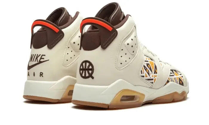 Air Jordan 6 Retro Quai 54 Sail Brown (2020) 3/4