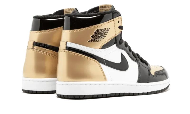 Jordan 1 Retro High NRG Patent Gold Toe 3/4