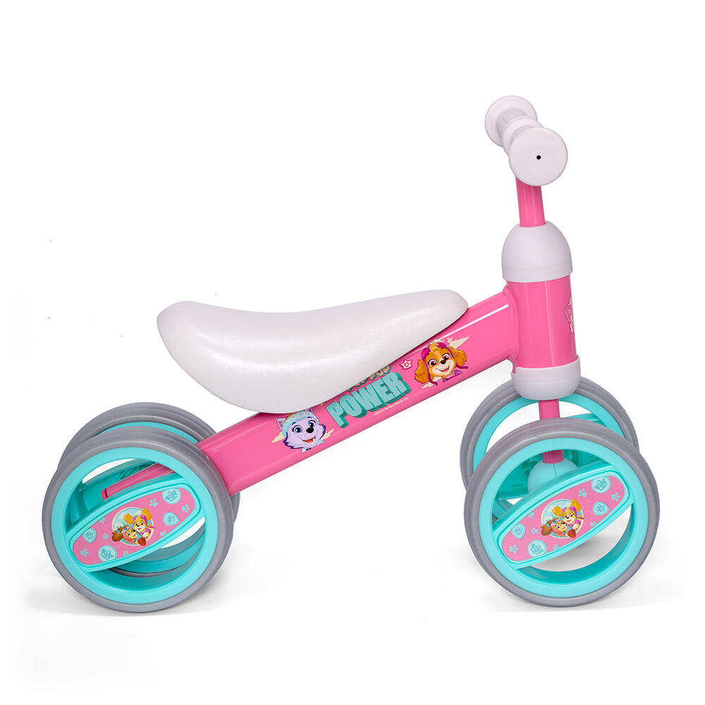 Mädchen-Balancefahrrad mit 4 Rädern Paw Patrol, rosa 2/4