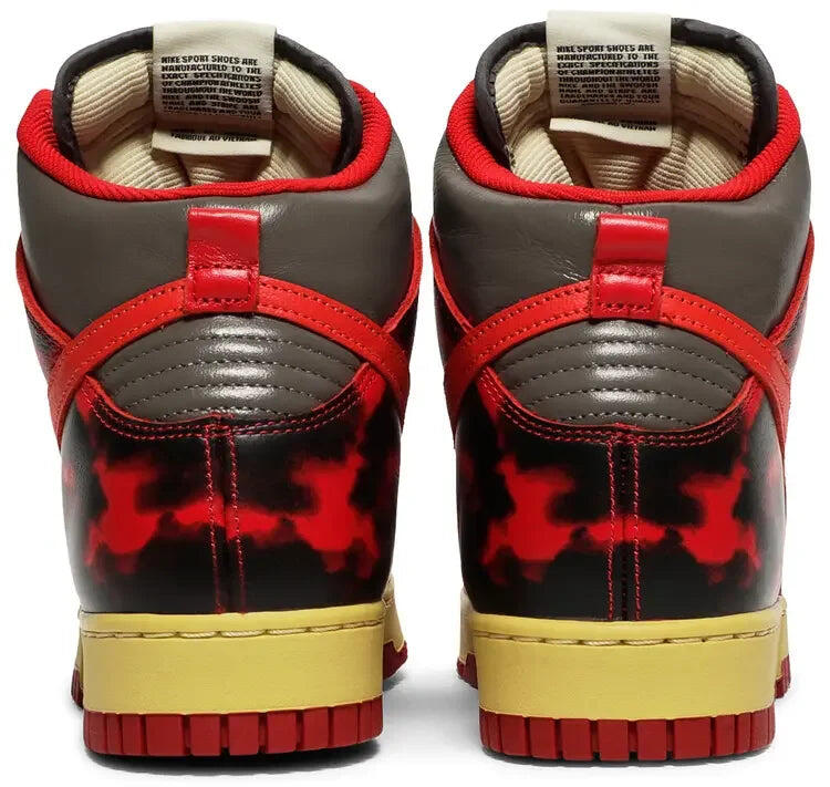 Nike Dunk High 1985 Red Acid Wash 4/5