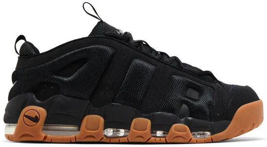 Nike Air More Uptempo Low Black Gum